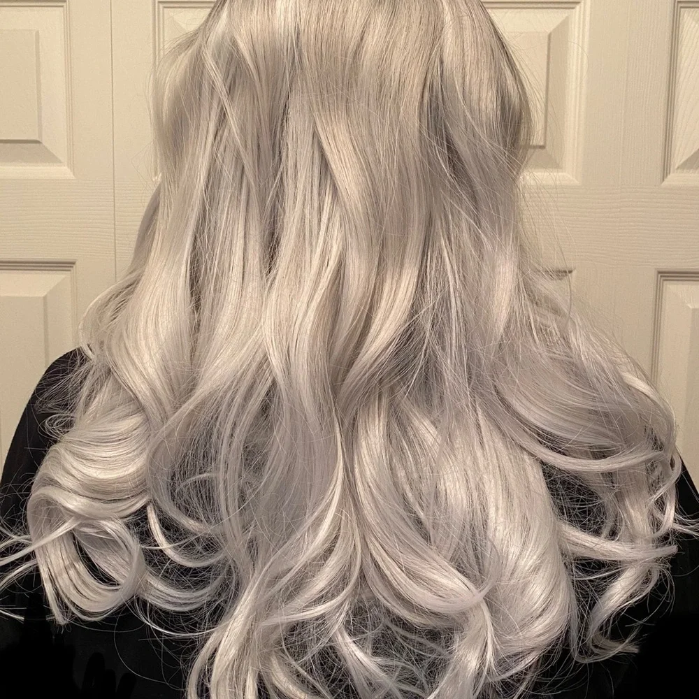 Synthetic Ombré Long Wavy Natural Looking Heat Resistant Wig